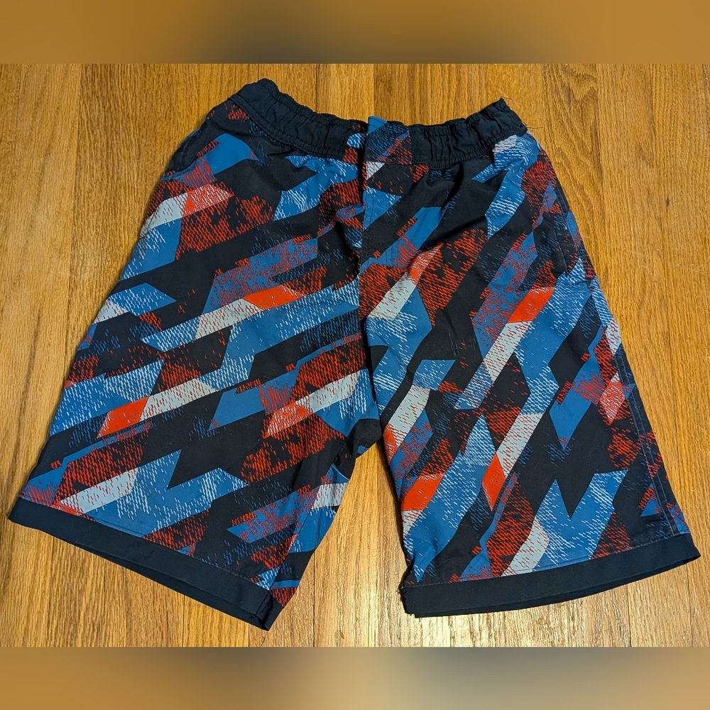 Columbia Dark Gray Shorts with Red and Blue Accents